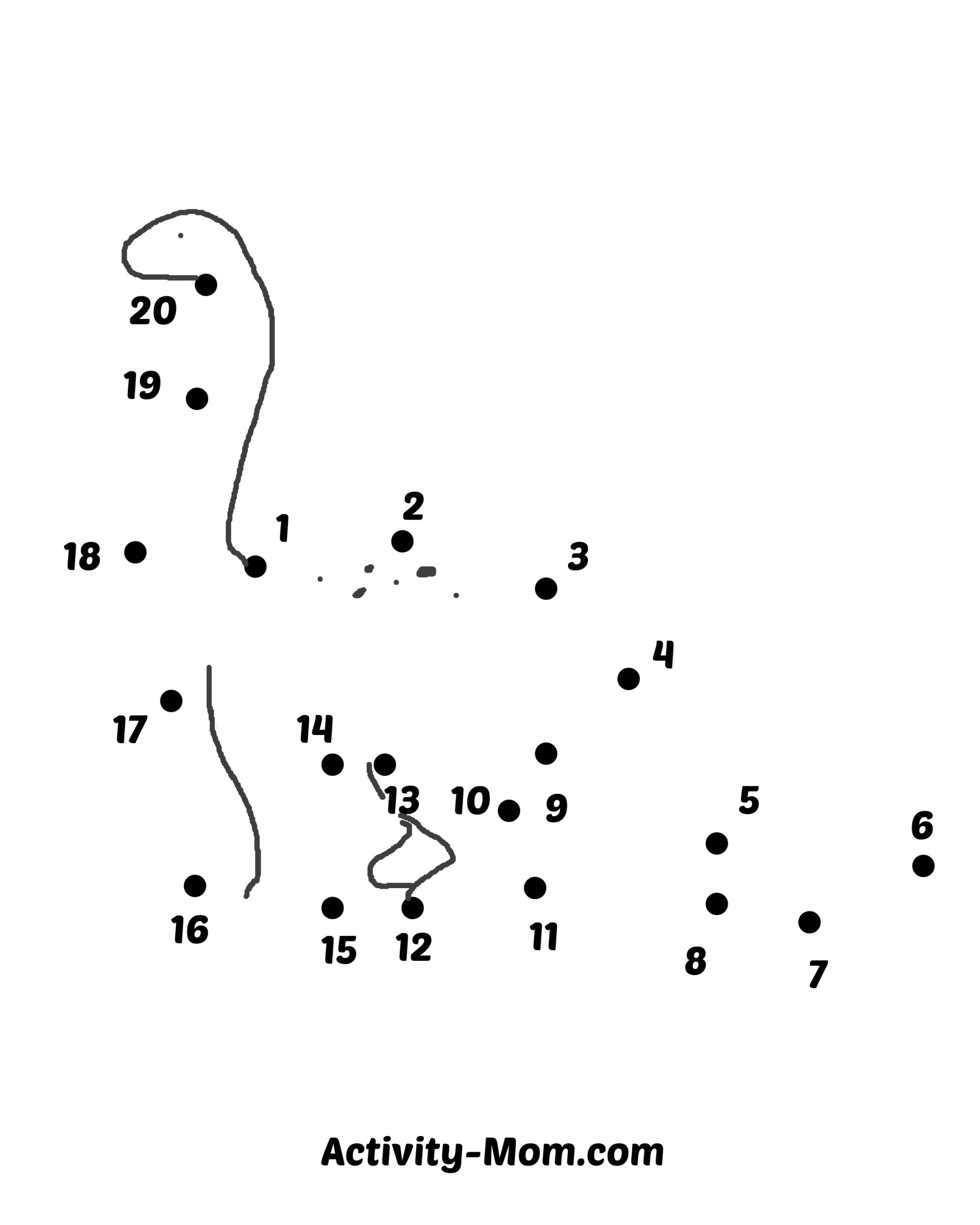 Free Printable Number Dot To Dot Worksheets