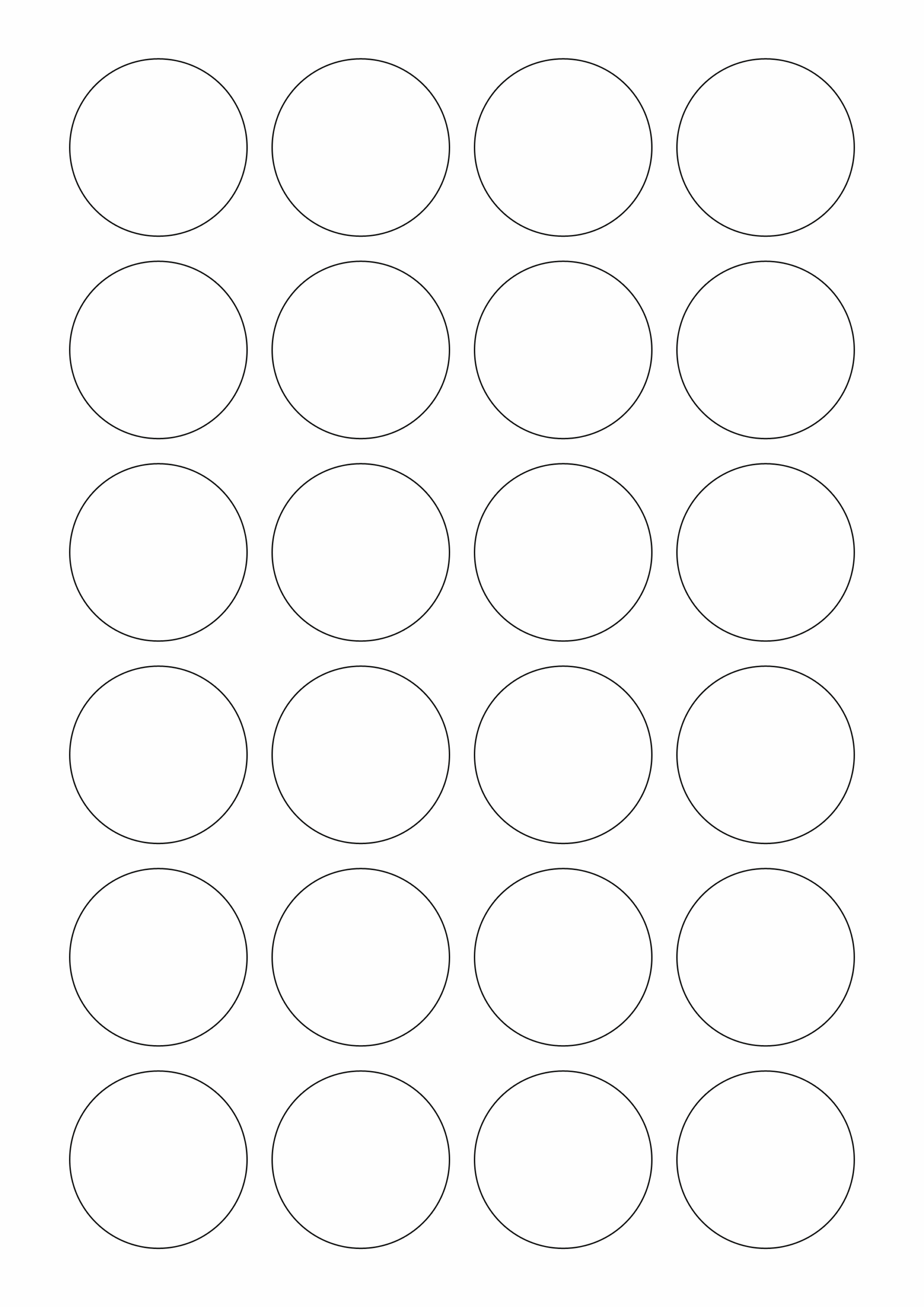 Downloadable Free Printable Round Labels Template