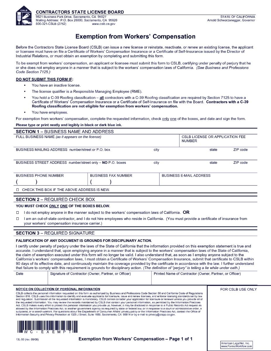 Fillable Dwc 1 Form California