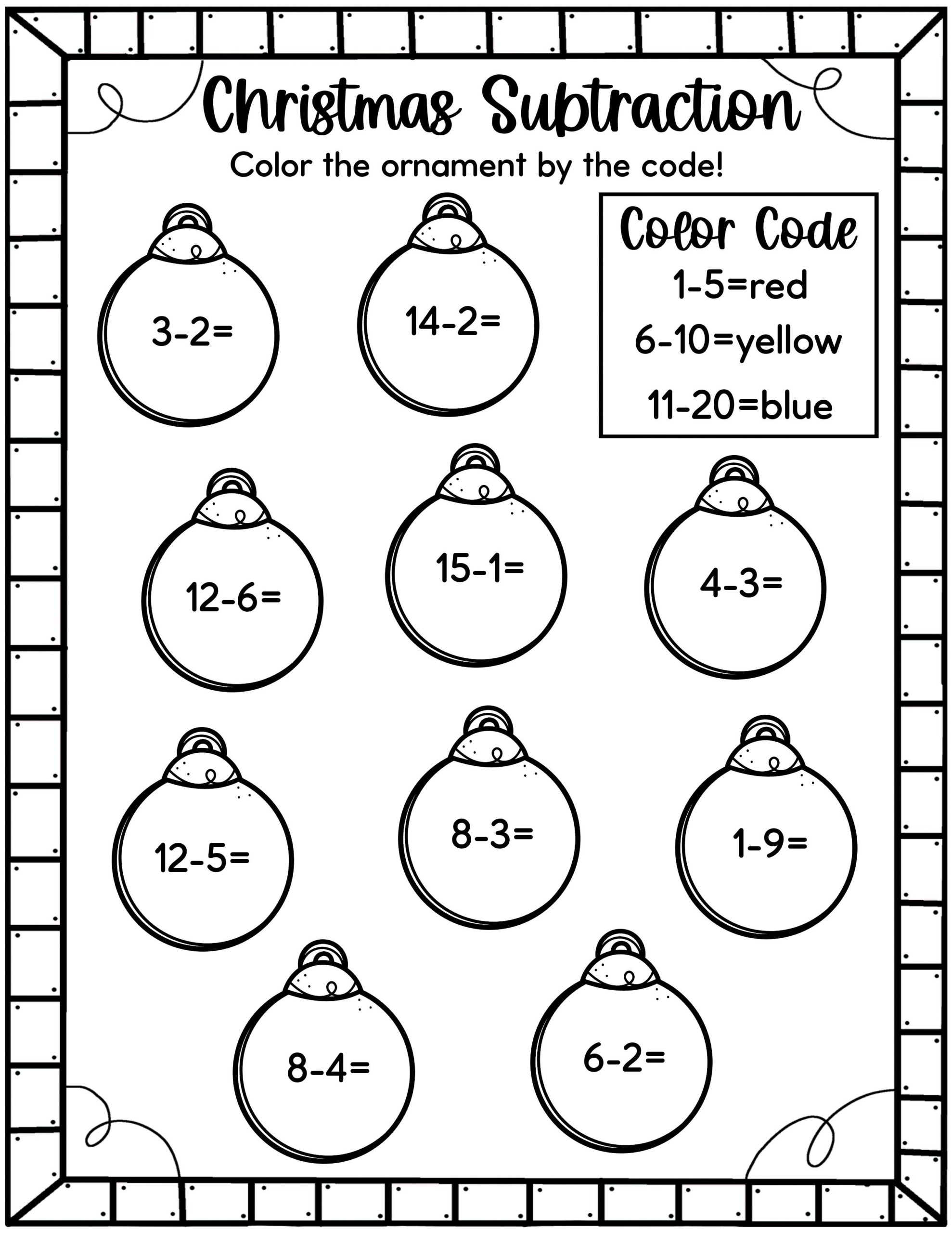 Worksheets Christmas Free Printable