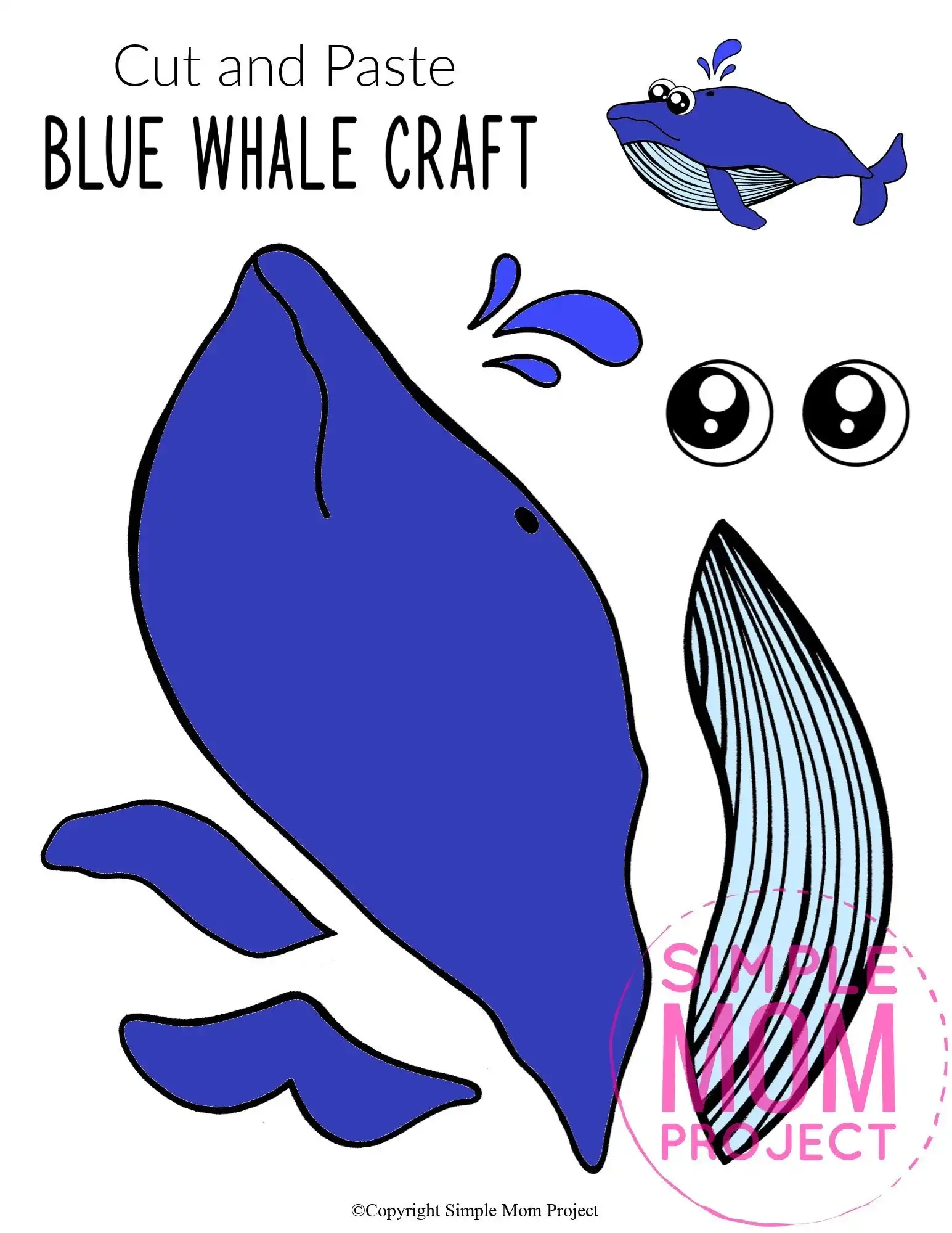 Printable Whale Template