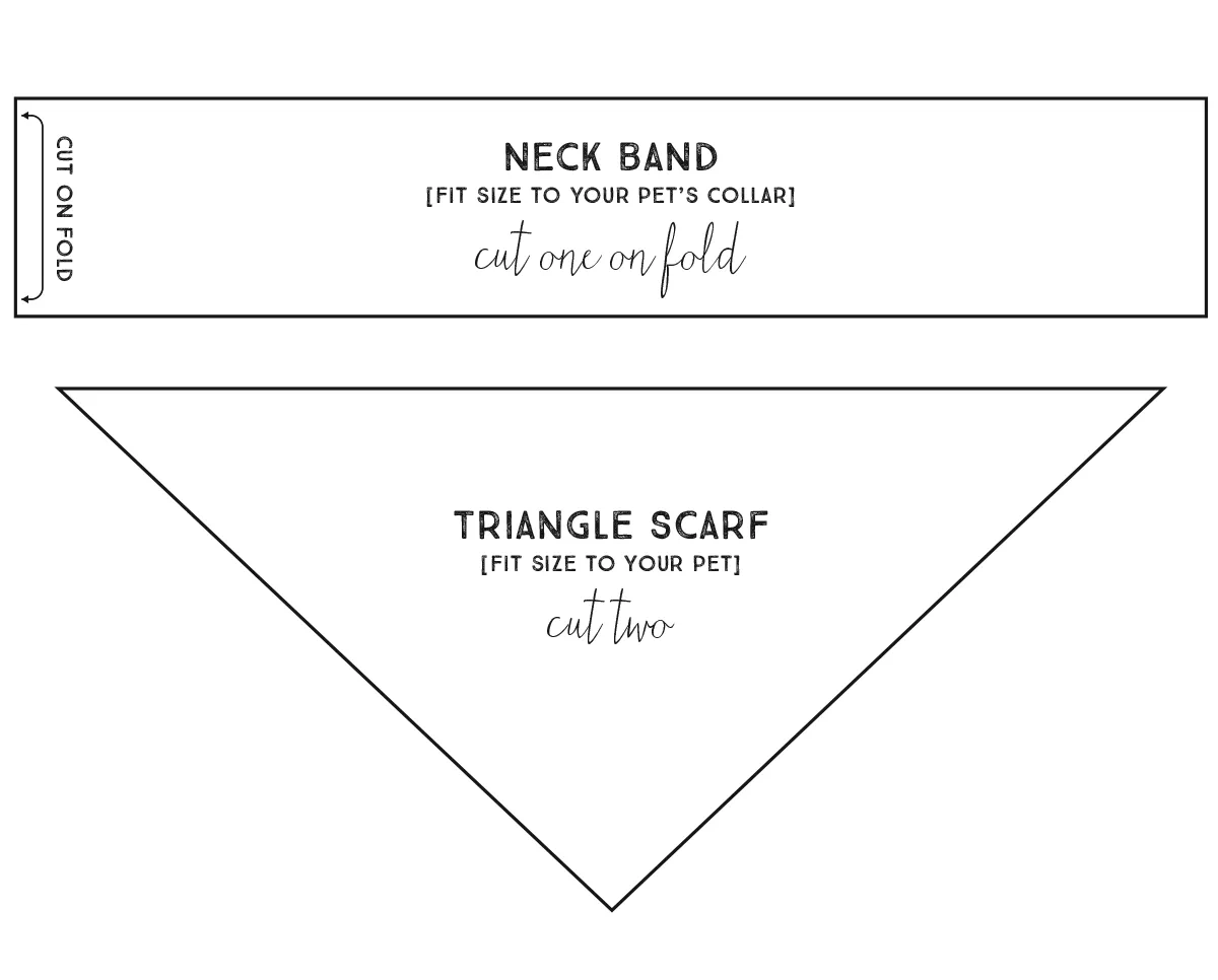 Easy DIY Dog Bandana Free Printable Pattern Bloom