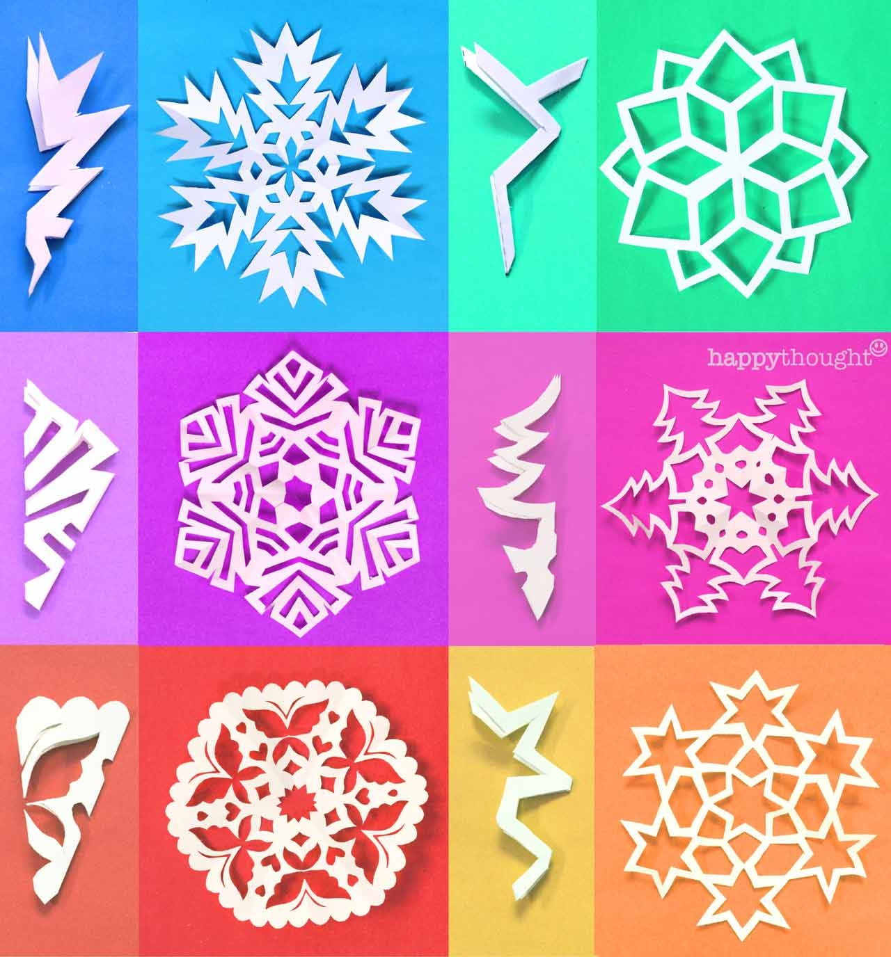 Printable Cut Easy Paper Snowflake Pattern Template