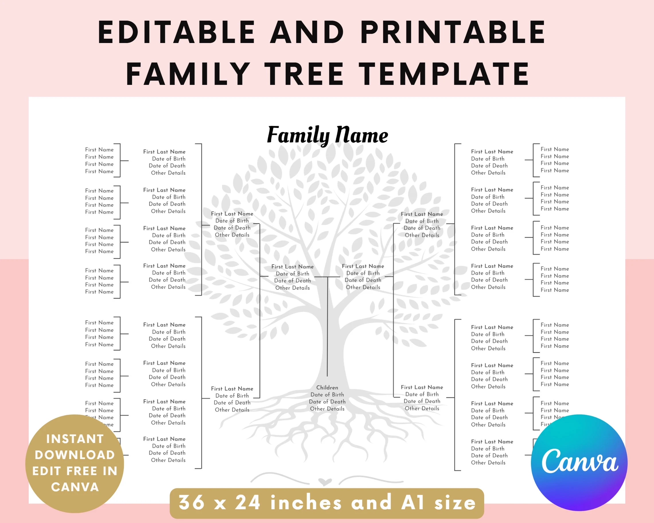 Printable Family Tree Templates