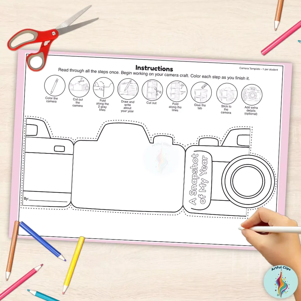 Camera Printable Template