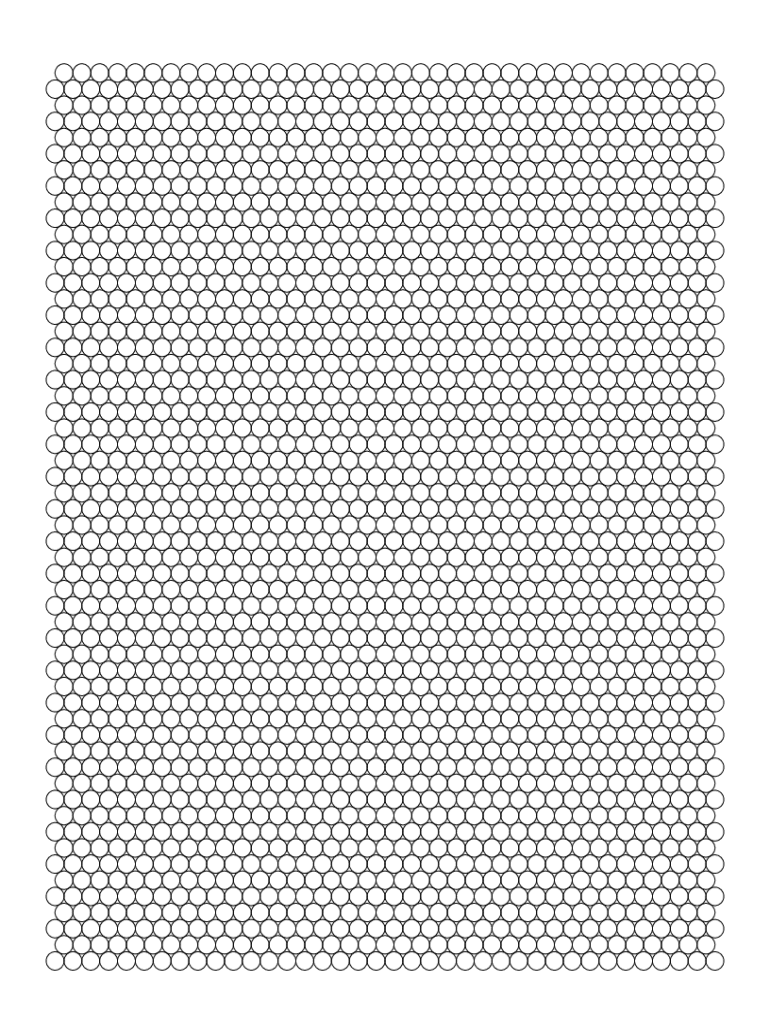 Printable Hex Graph Paper
