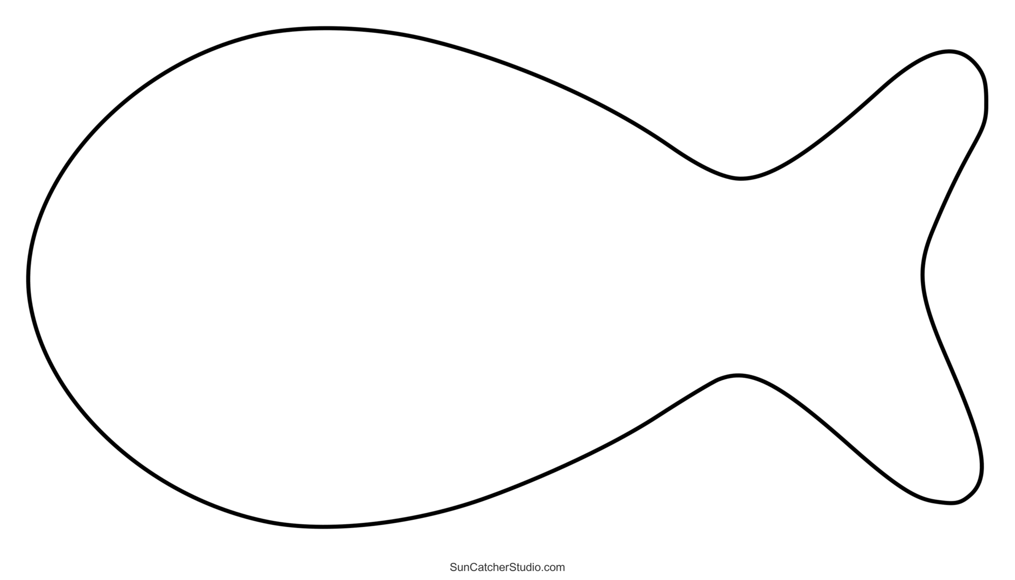 Full Page Fish Template Printable