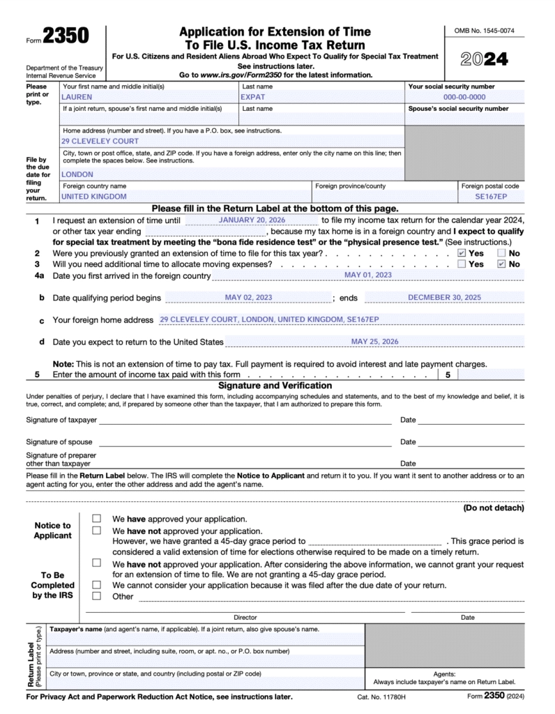 Irs Form Extension To File