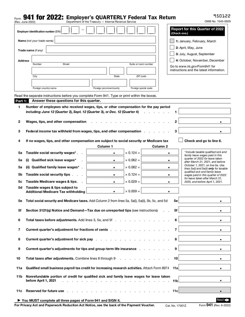 Form 941 Fill And Sign Online With Lumin