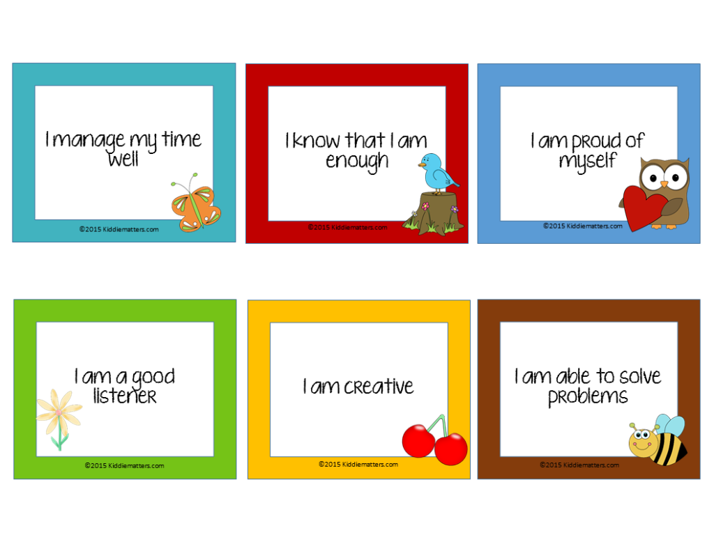 Free Affirmation Cards For Kids 