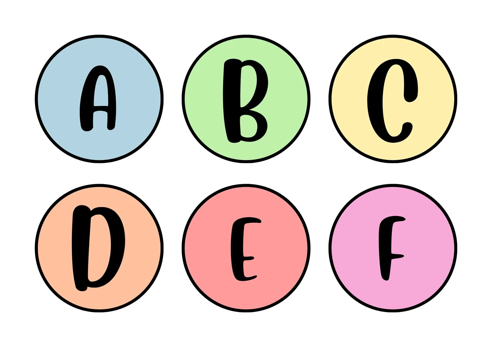 Printable Alphabet Template