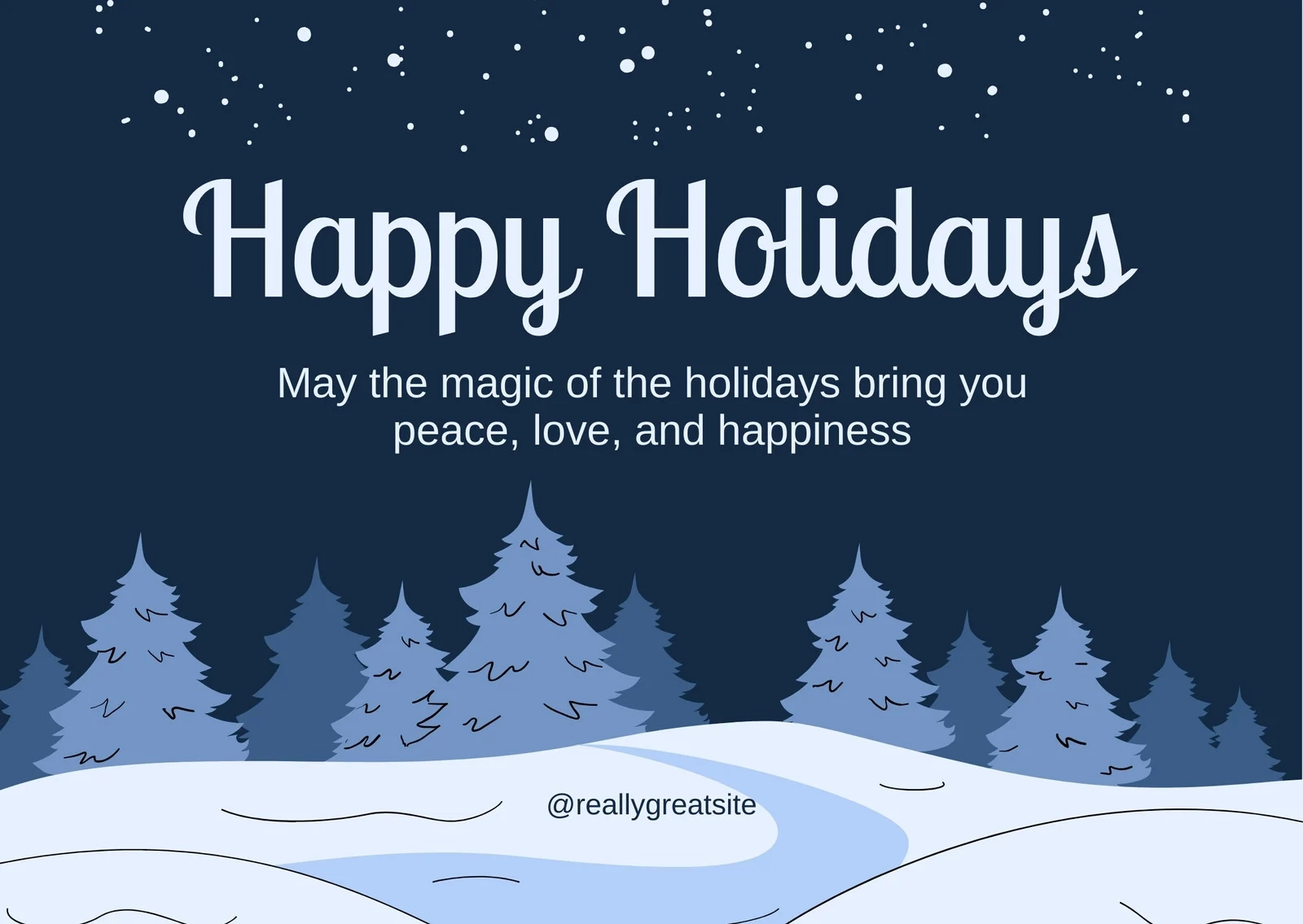 Free And Customizable Happy Holidays Templates