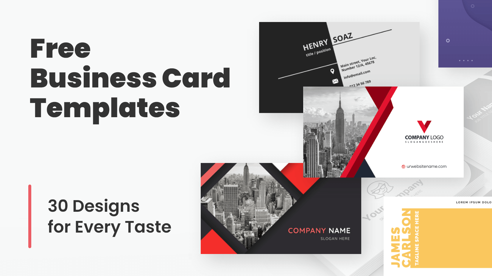 Business Cards Templates Free Printable
