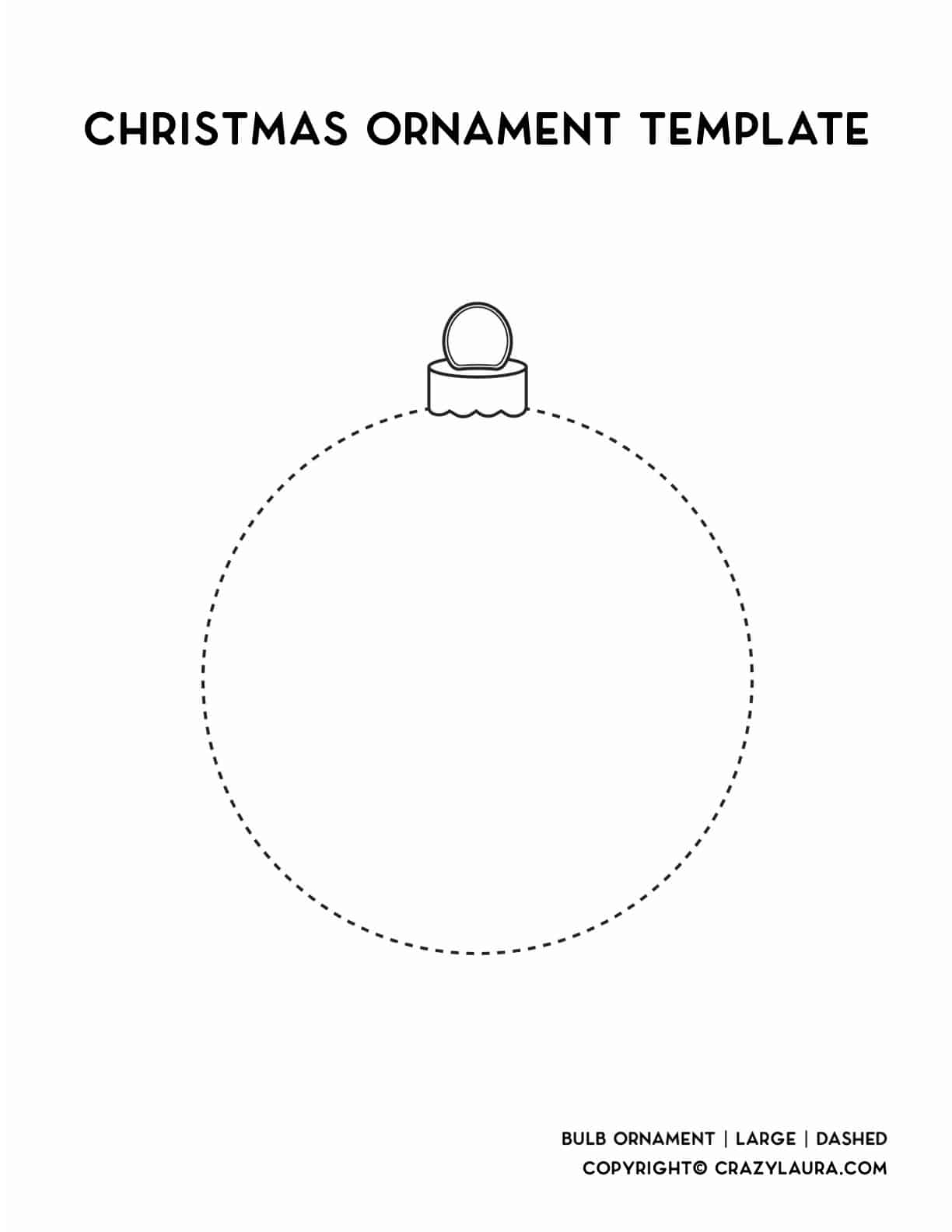Printable Ornament Template