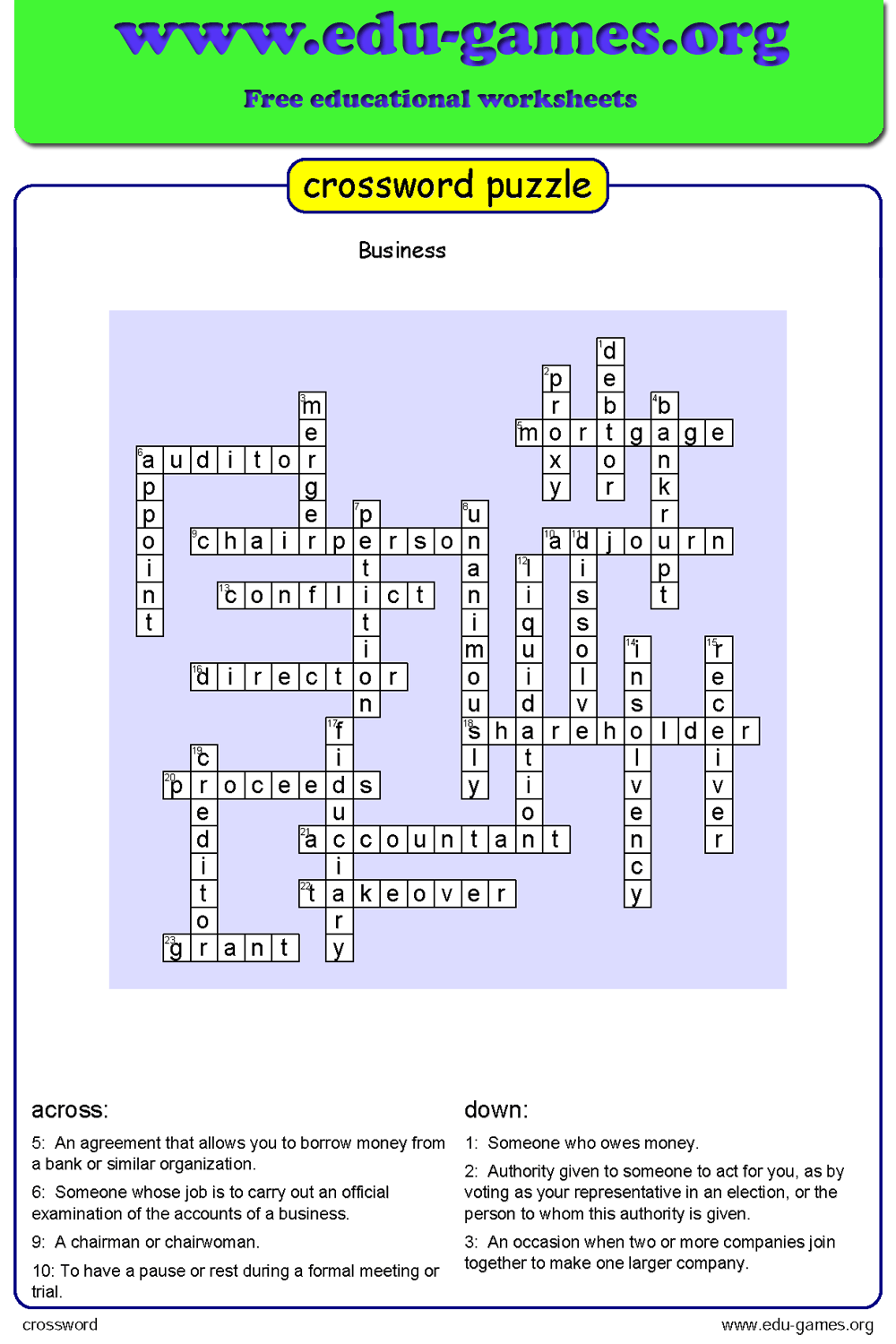 Crossword Puzzle Maker Printable Free