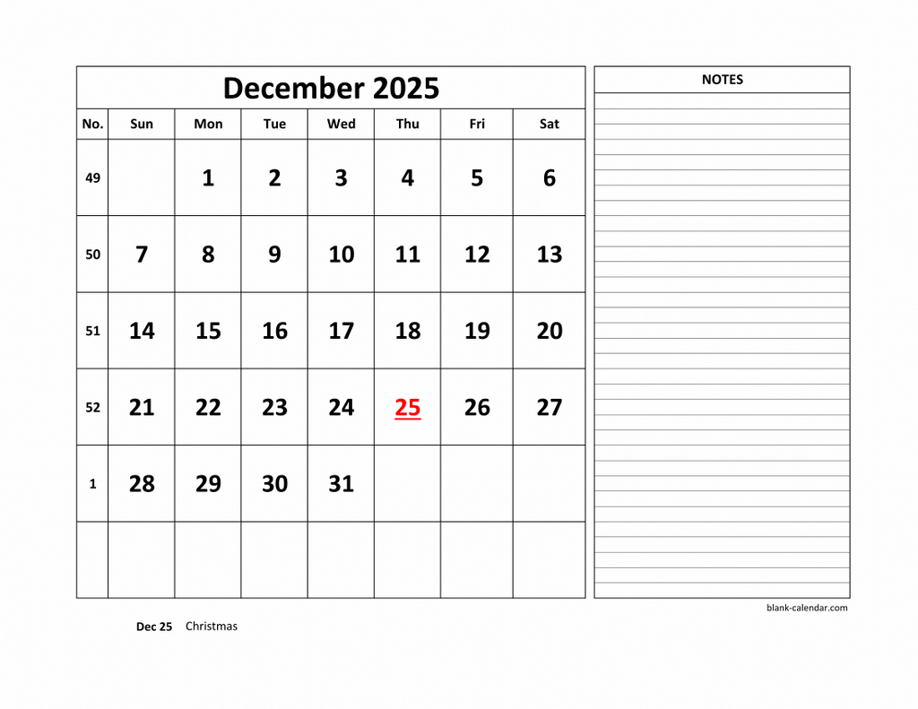 Printable December Appointment Calendar