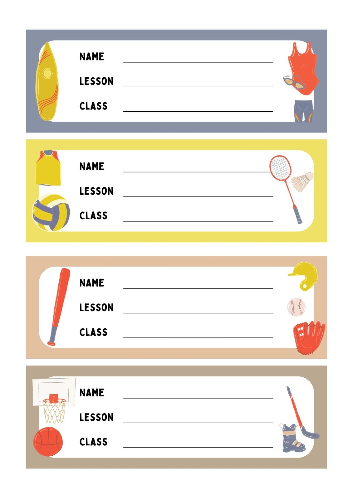 Design Editable Printable Name Tag Template