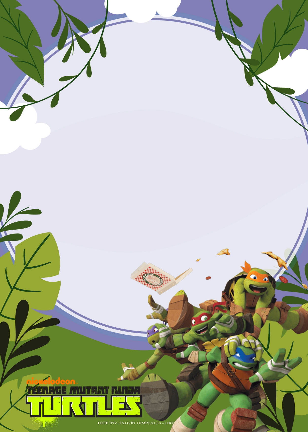 Free Printable Ninja Turtle Invitation Templates