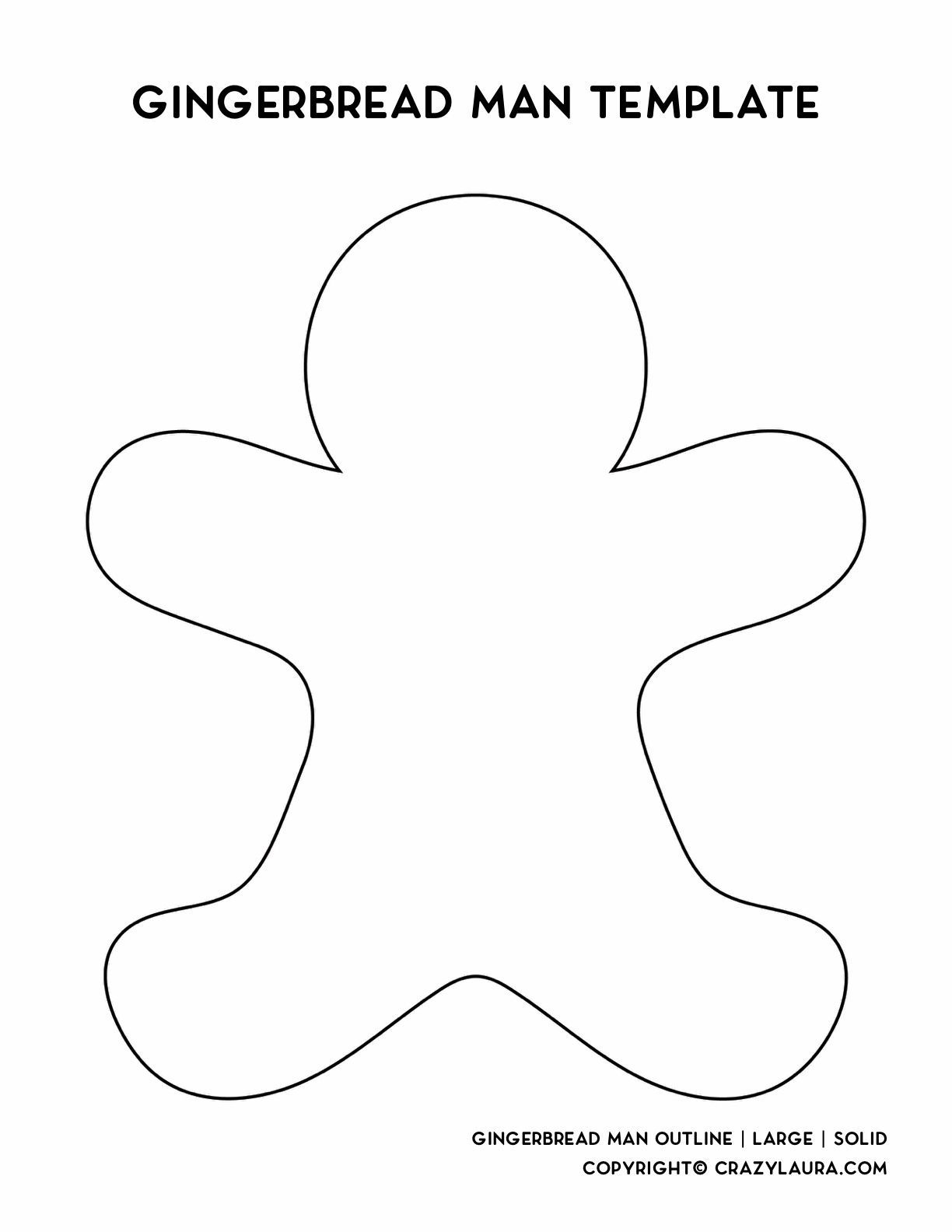 Gingerbread Template Printable