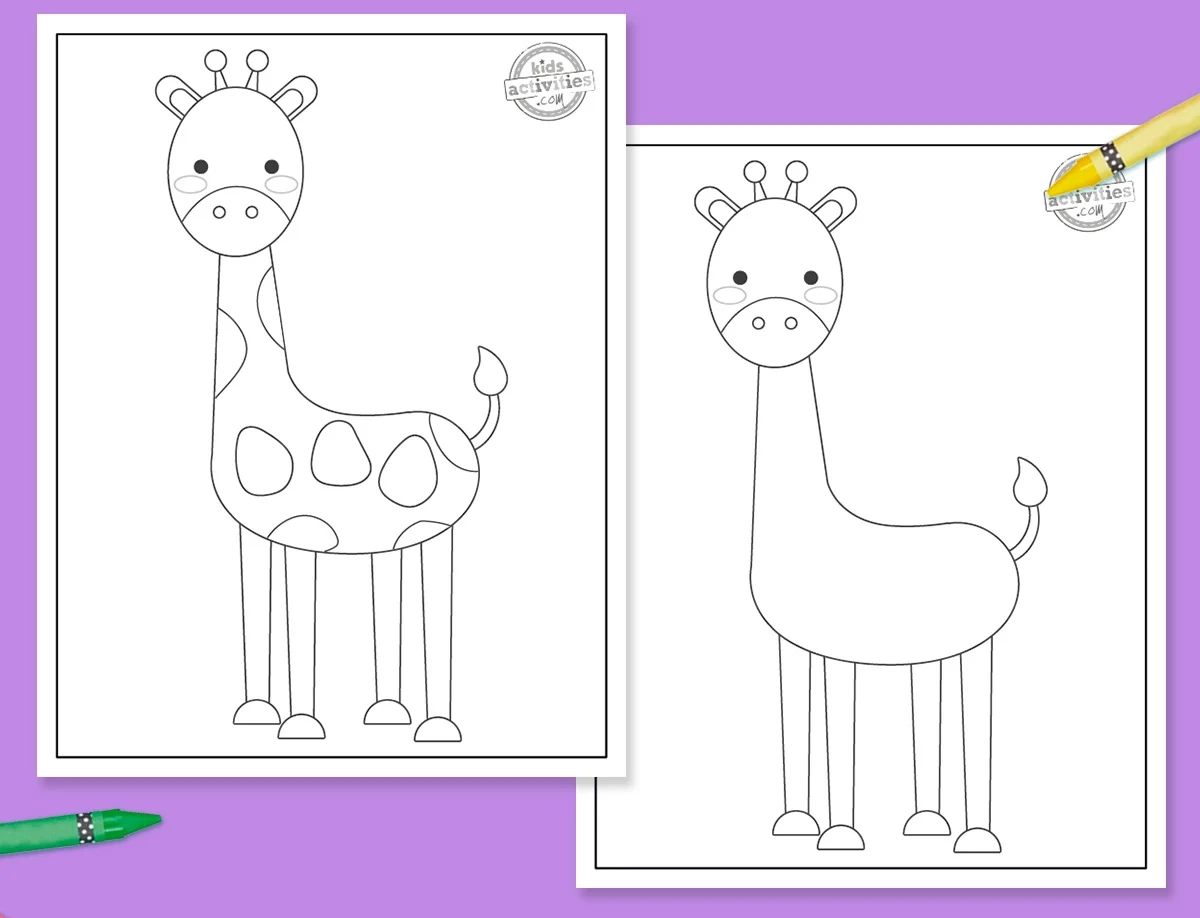 Printable Giraffe Template