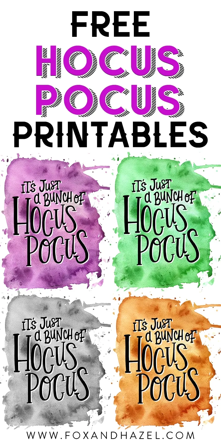 Free Printable Hocus Pocus Images