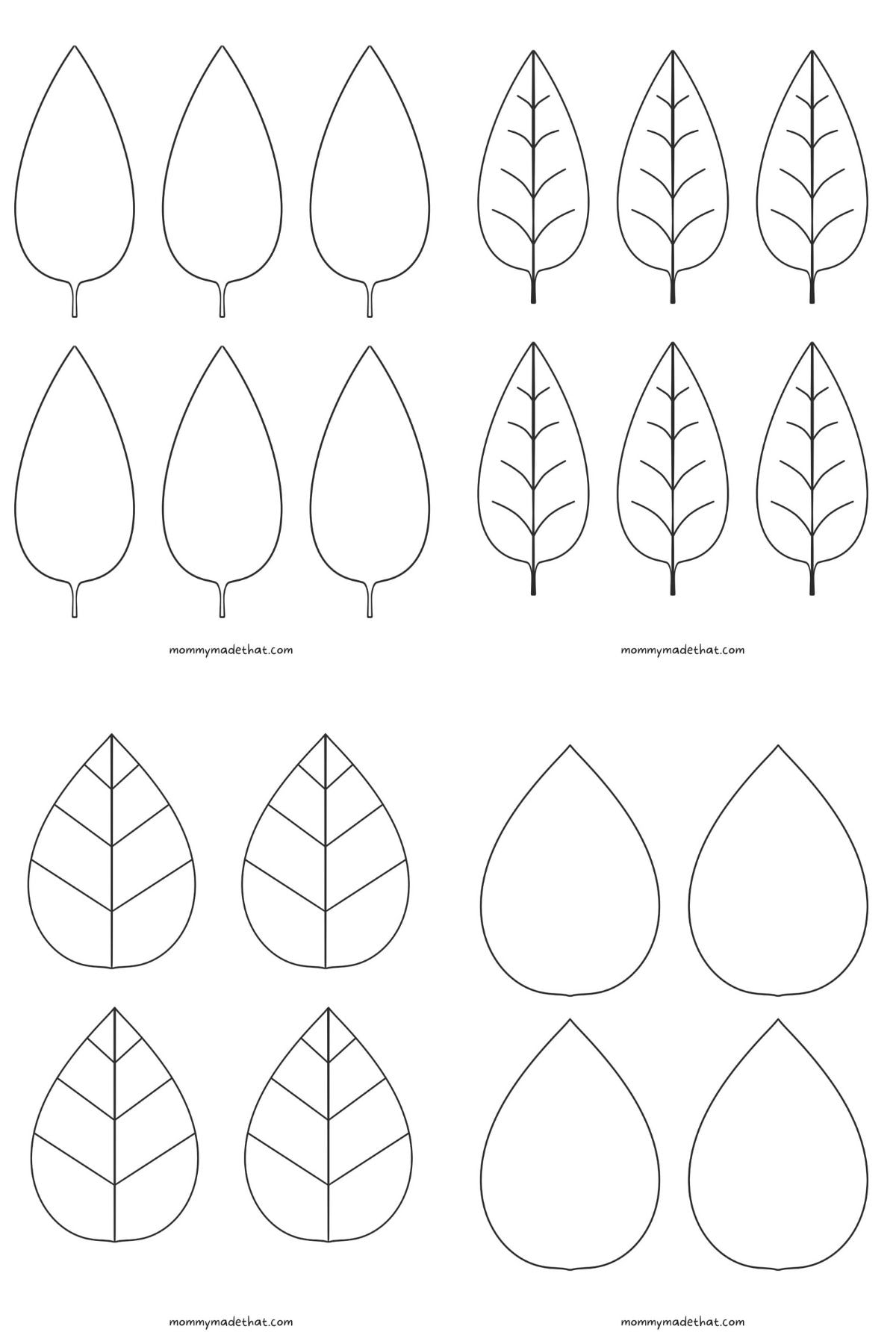 Free Leaf Templates amp Outlines Tons Of Printables 