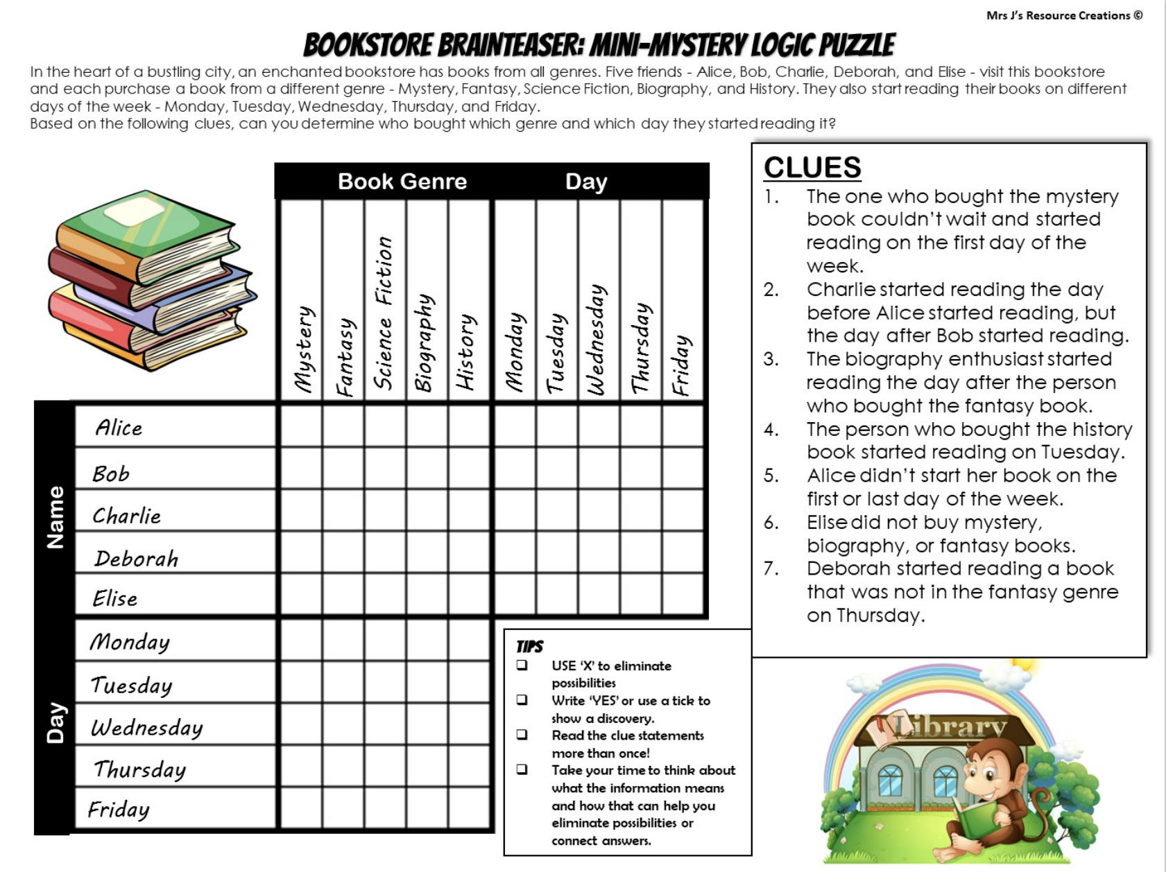 Free Printable Logic Puzzles For Adults