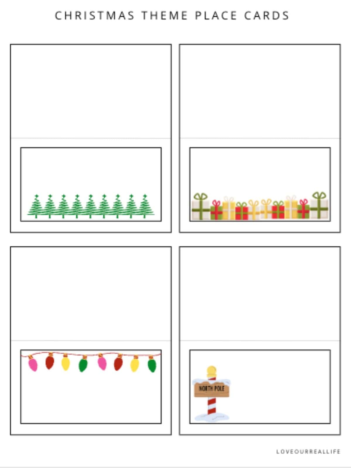 Free Printable Place Cards Template
