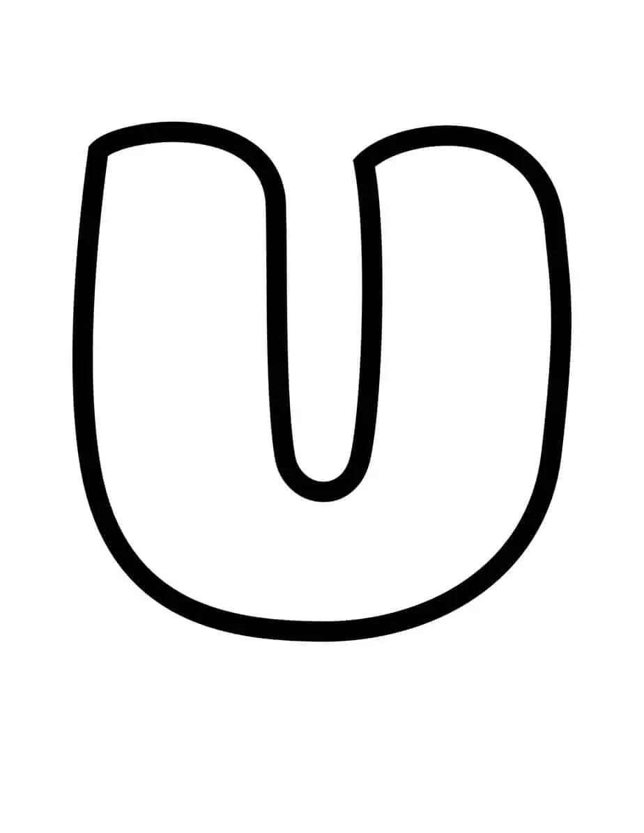Free Printable Bubble Letter U Bubble Alphabet Letters