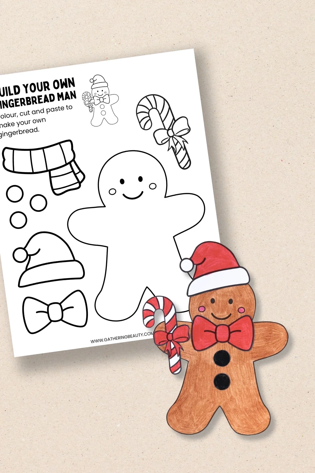 Free Printable Gingerbread Man Template