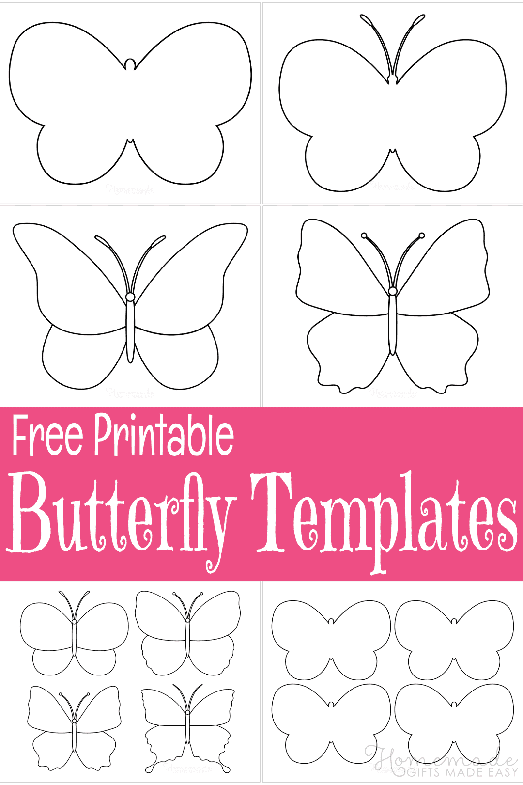 Free Printable Butterfly Template