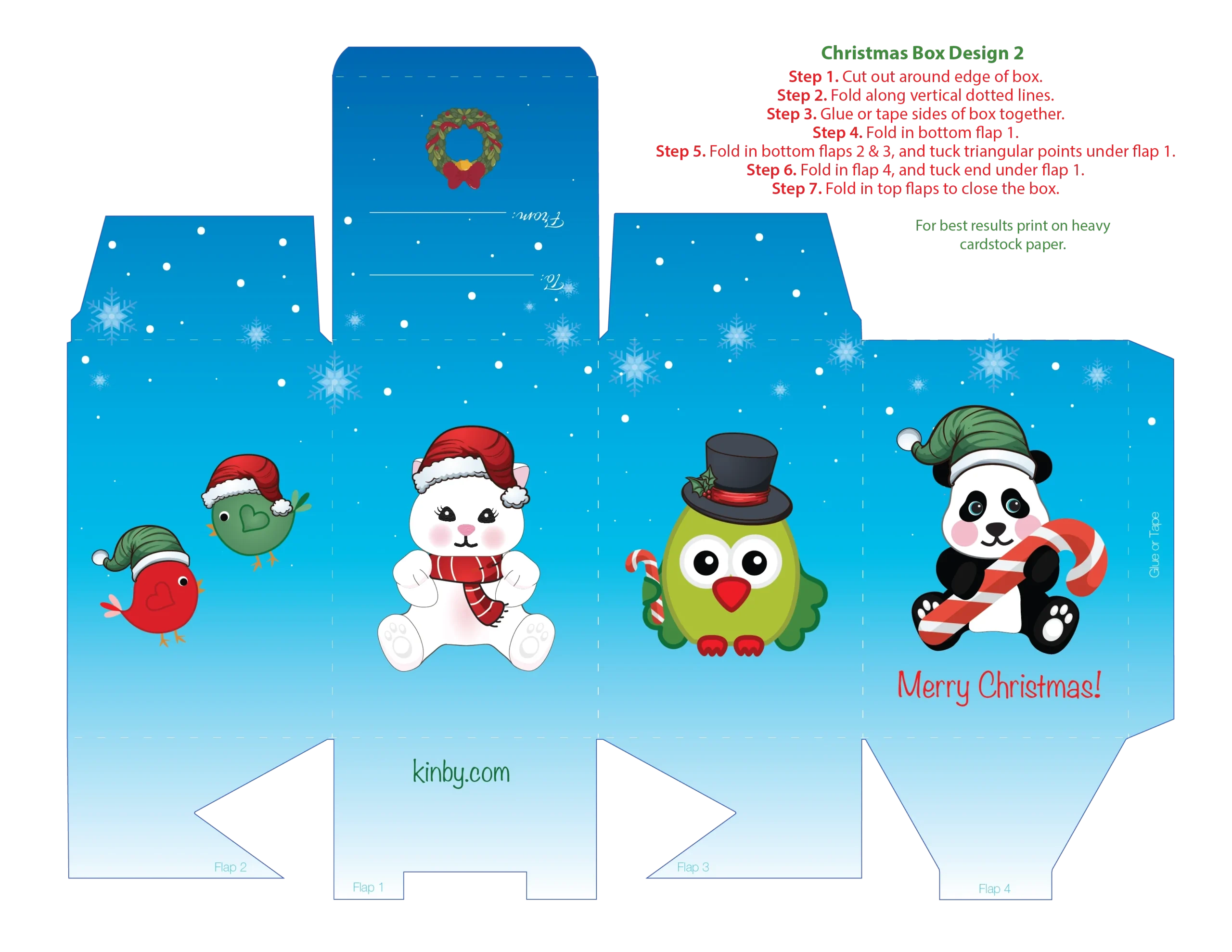 Free Printable Christmas Gift Boxes Bountiful Baby DP Creations 
