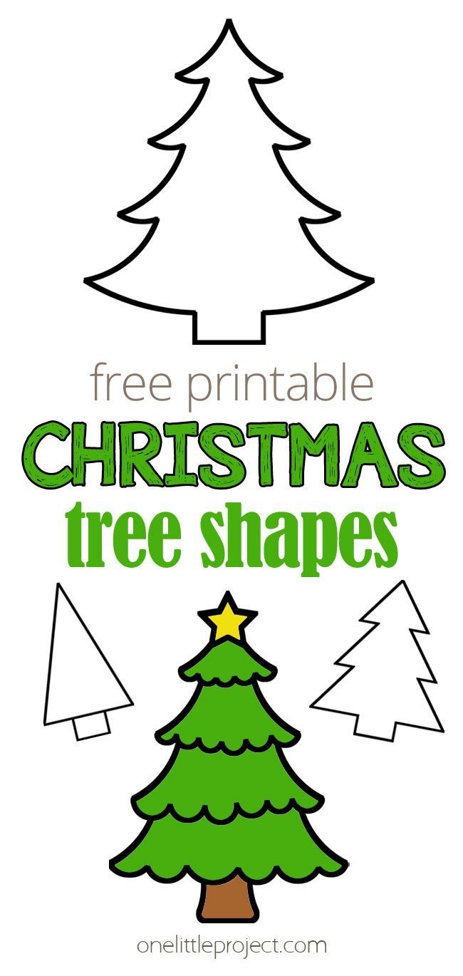 Xmas Tree Templates Printable