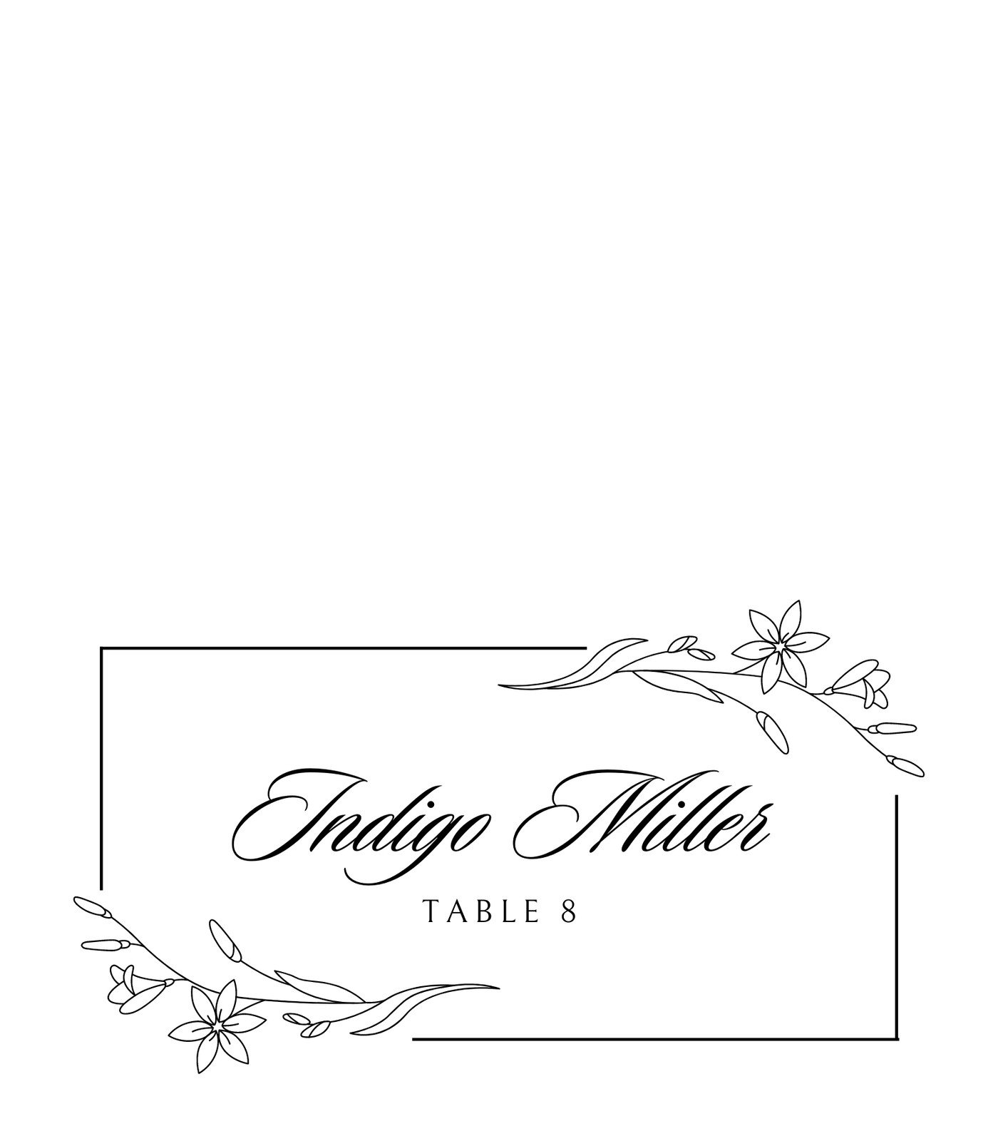Printable Place Card Template