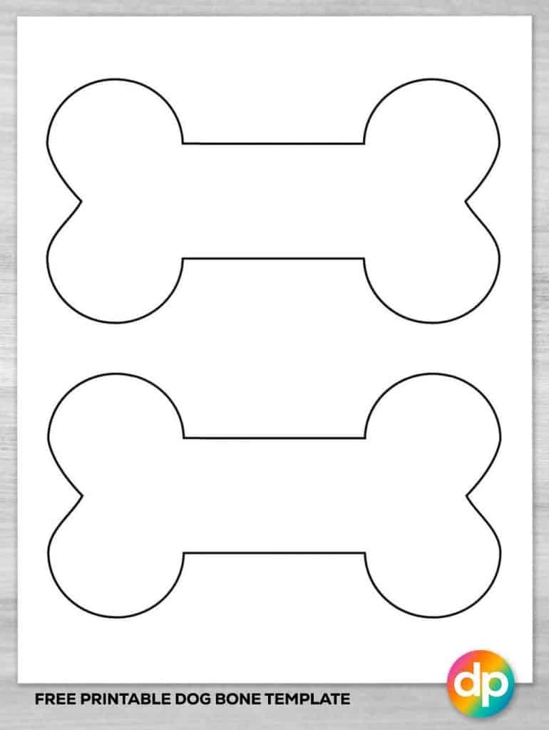 Dog Bone Template Printable