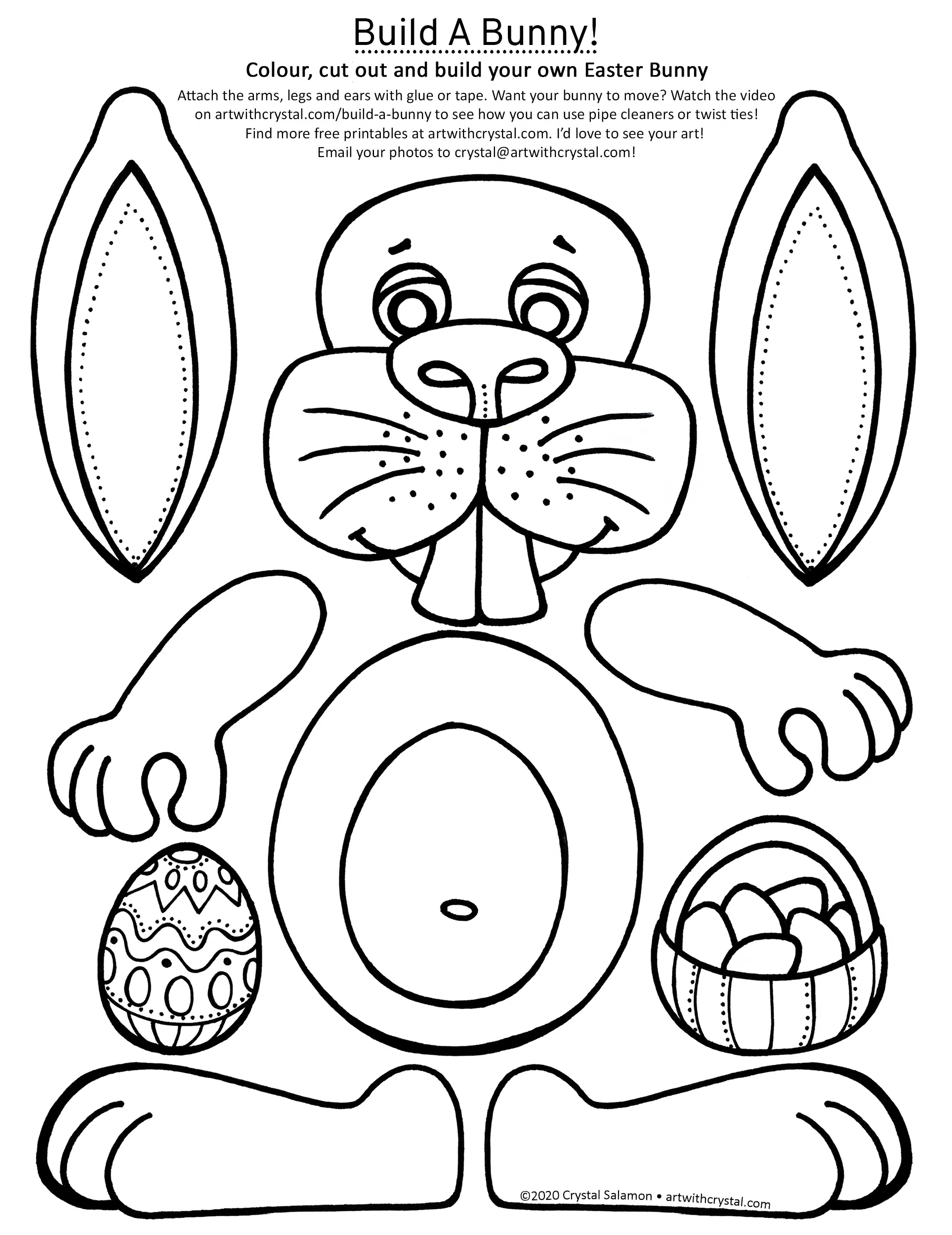 Easter Bunny Template Printable