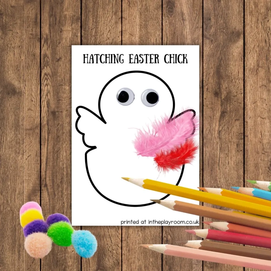 Easter Chick Template Printable
