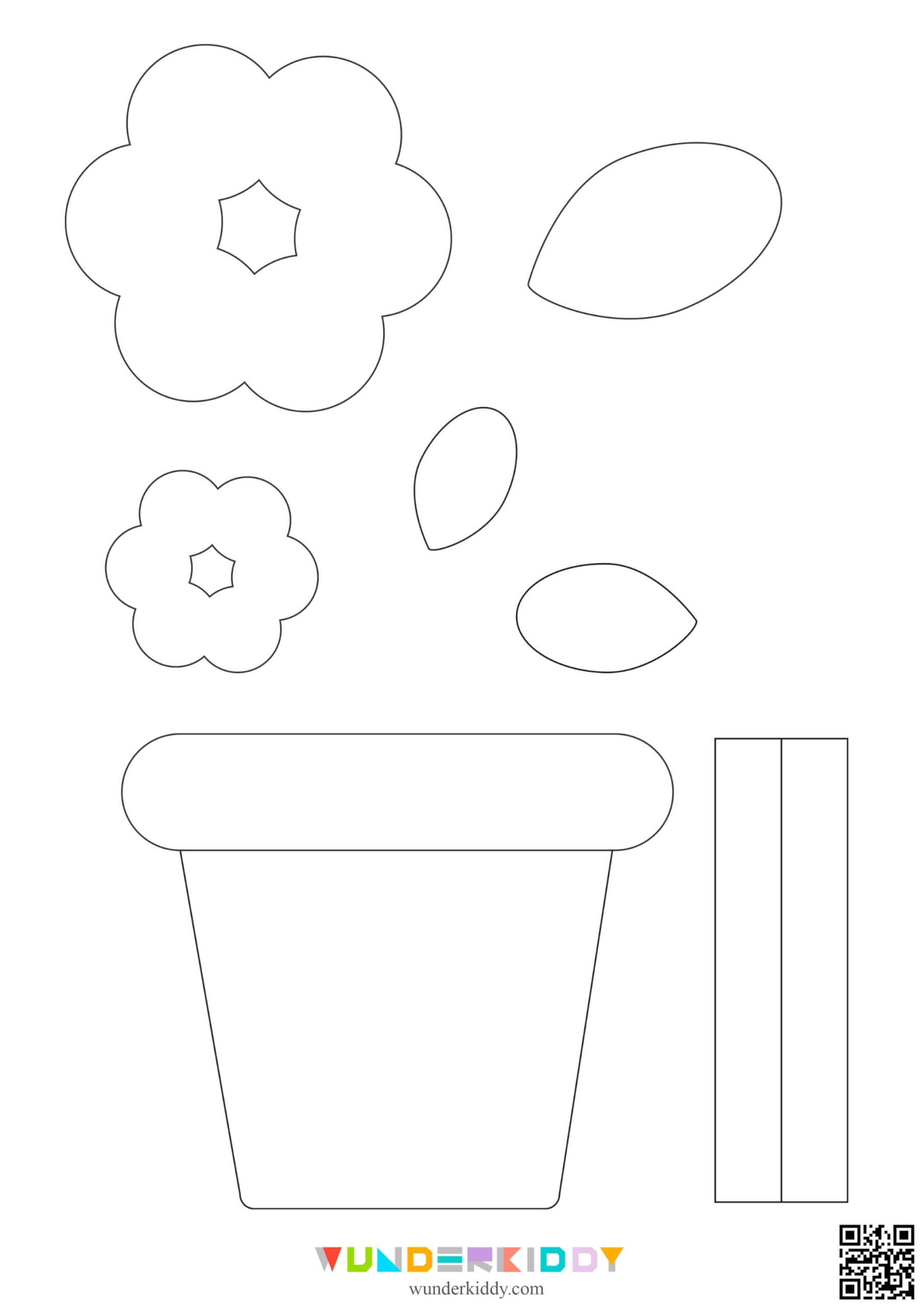 Printable Flower Pot Template