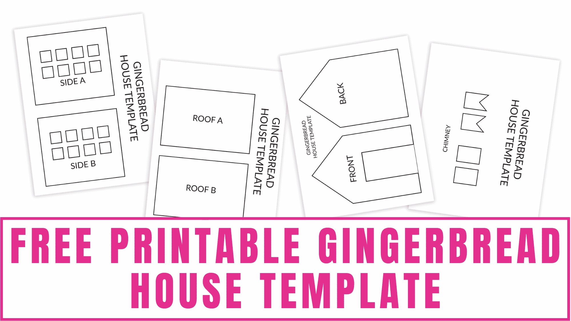 Free Printable Gingerbread House Template Pdf
