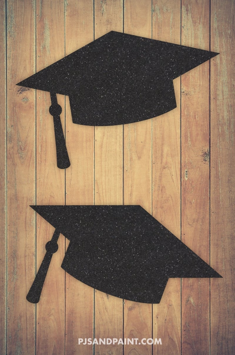 Free Printable Graduation Cap Template 2 Sizes Pjs And Paint 