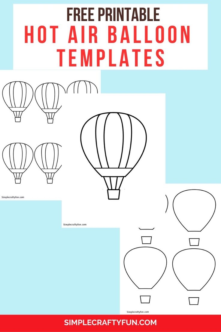 Free Printable Hot Air Balloon Templates And Coloring Pages In 