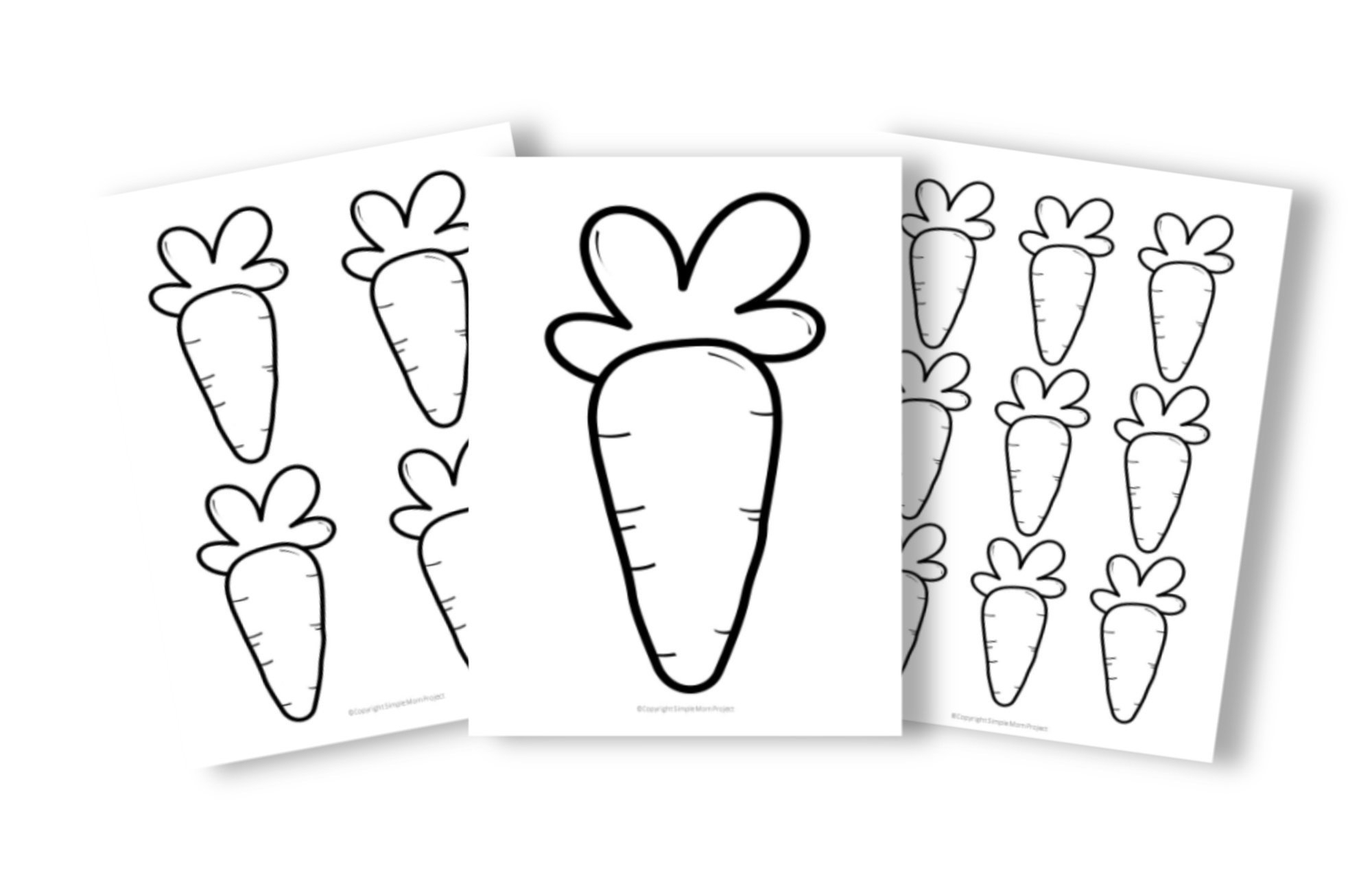 Carrot Template Free Printable