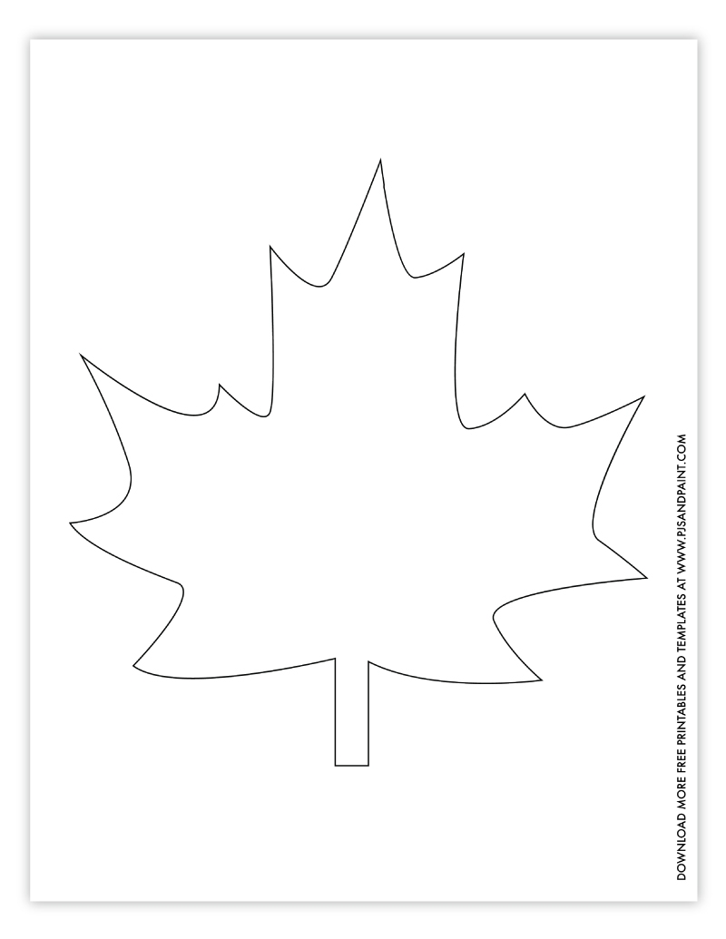 Leaf Template Printable
