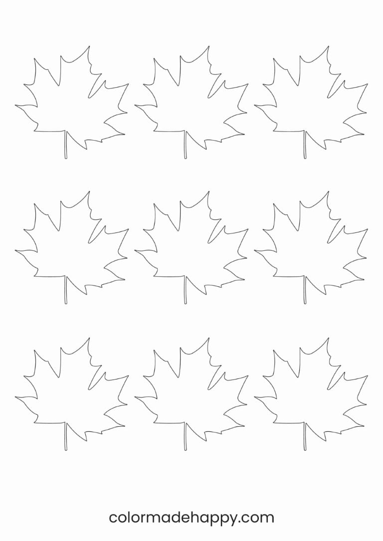 Fall Leaves Template Printable
