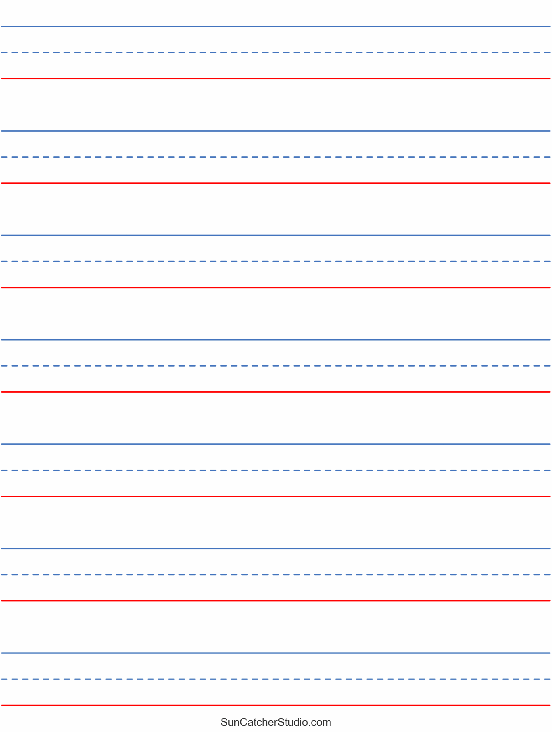 Lined Paper Template Printable