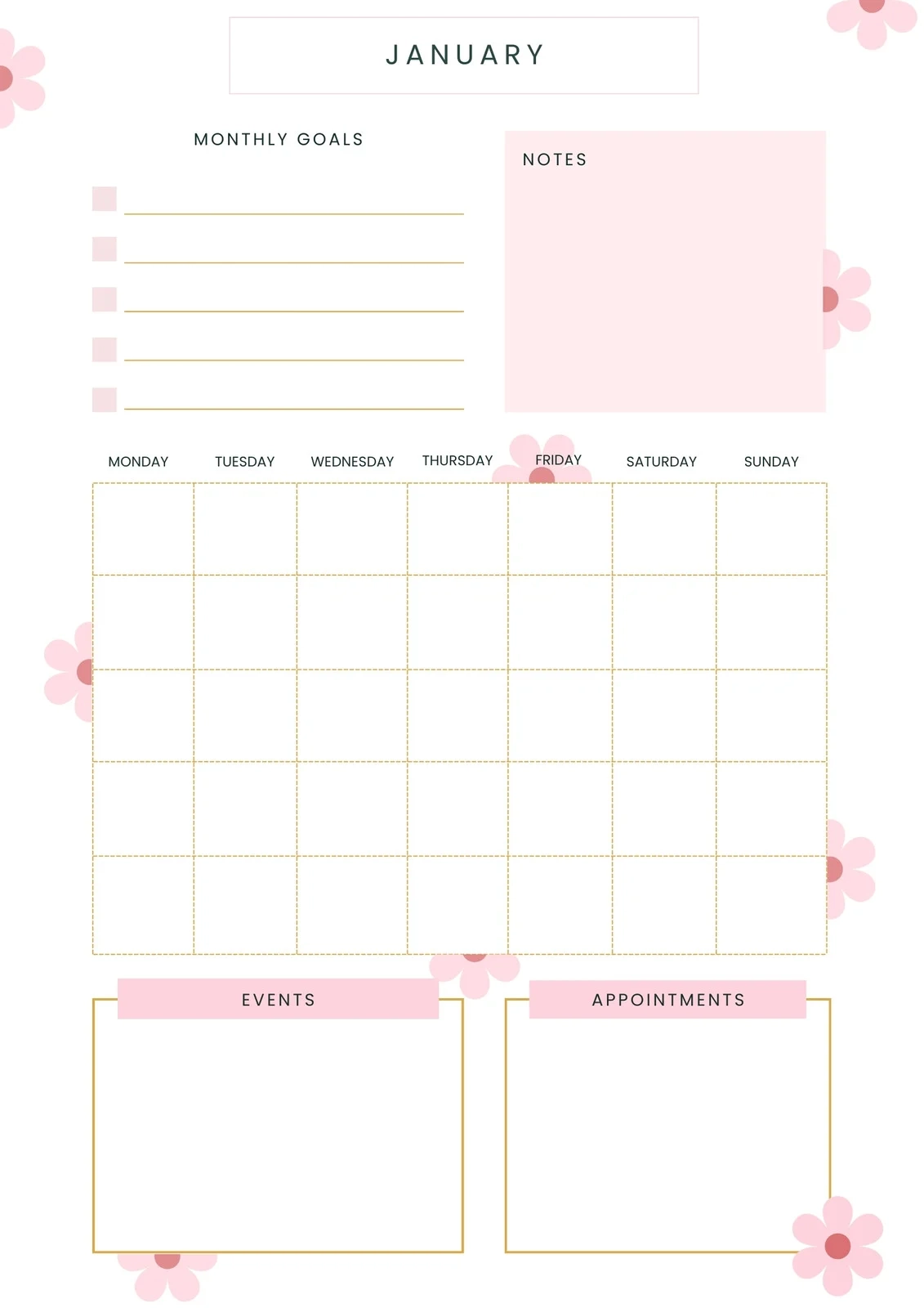 Planner Templates Printable