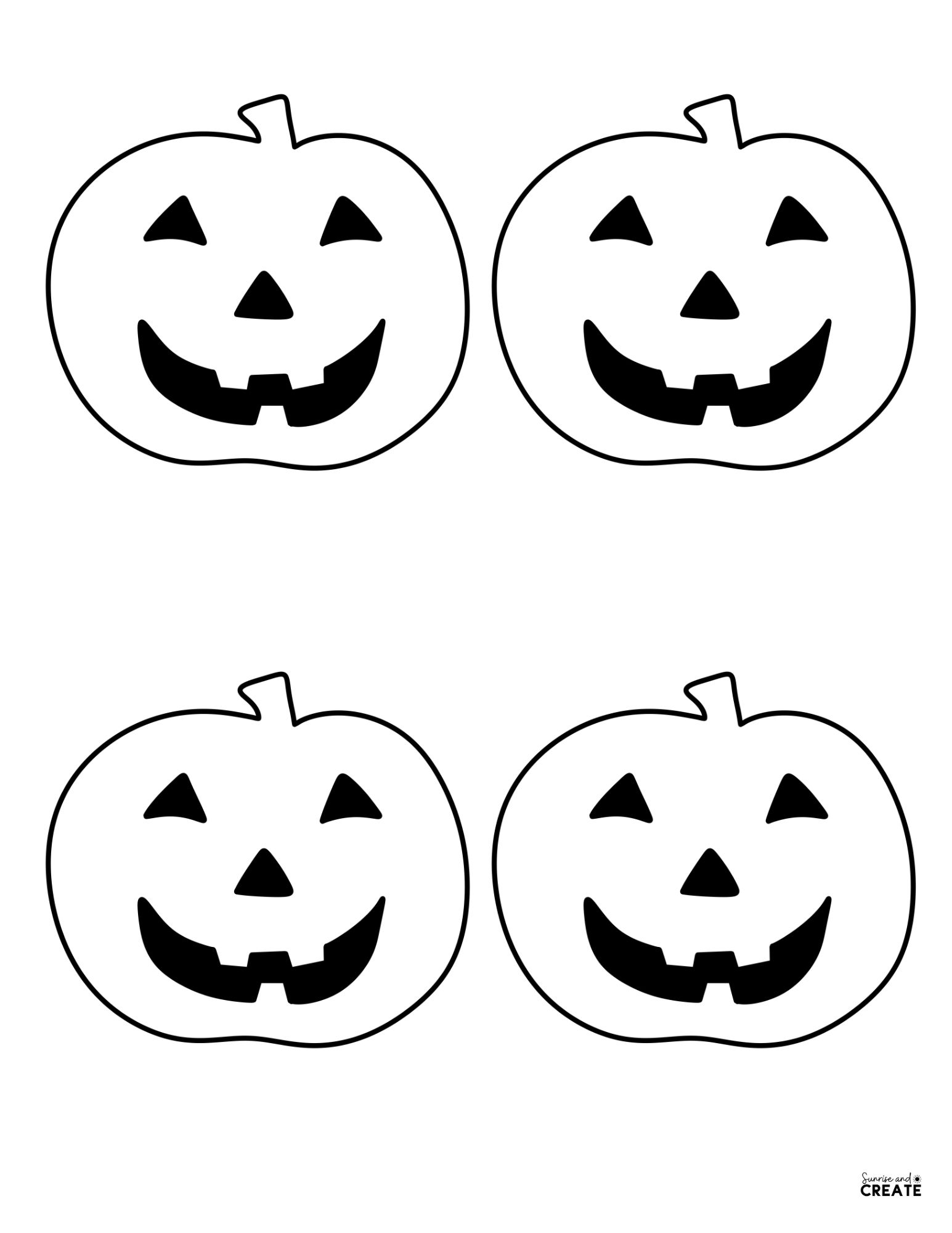Free Printable Pumpkin Templates