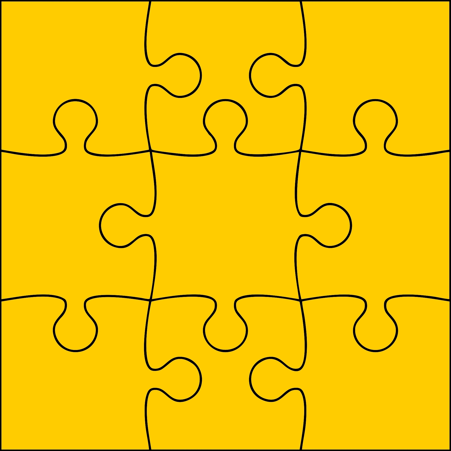 Printable Puzzle Piece Template