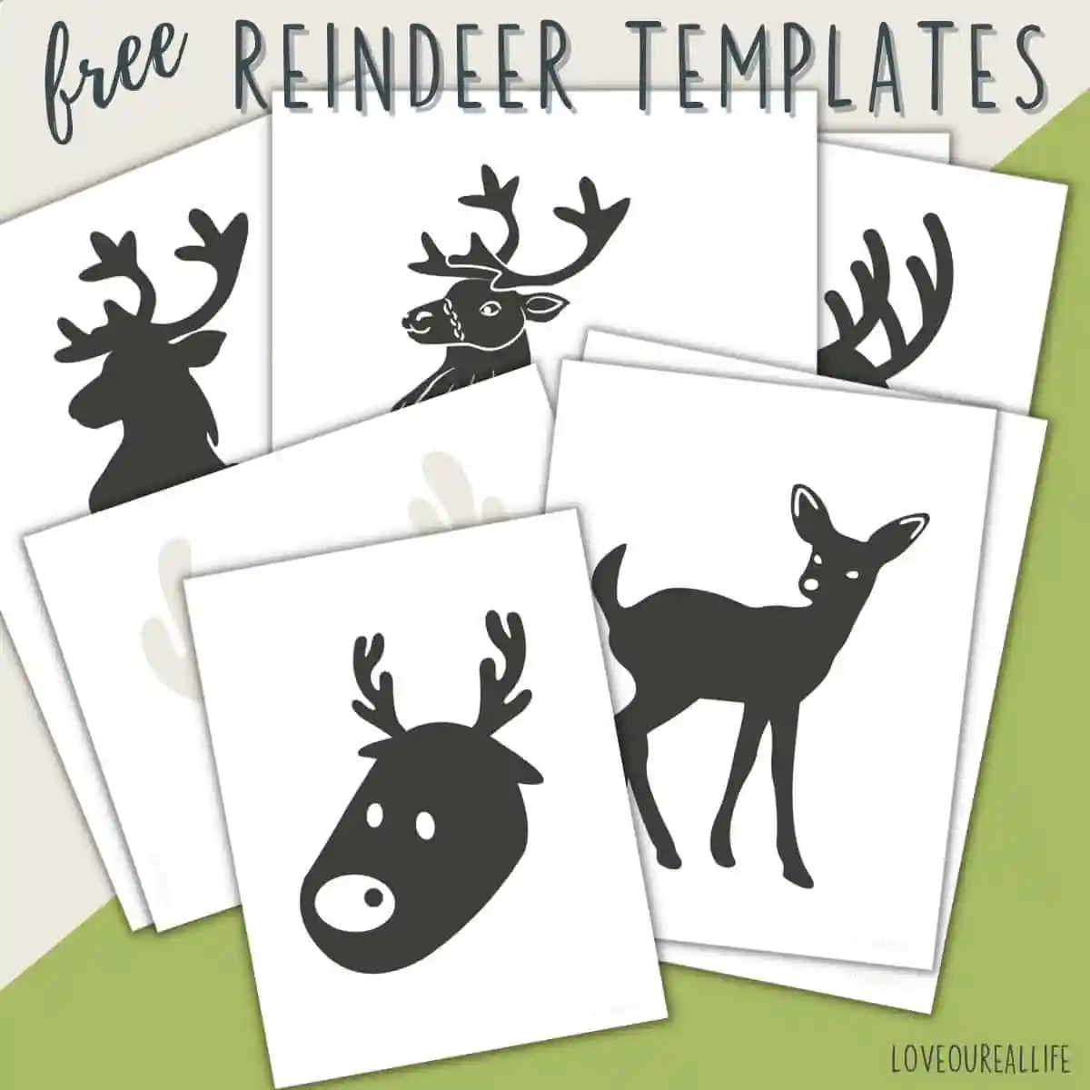 Free Printable Reindeer Pattern Printable Party Favors