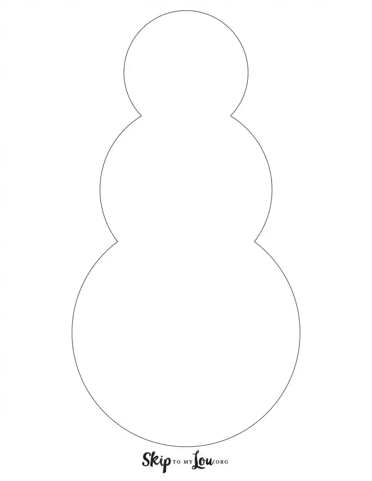 Free Printable Snowman Templates
